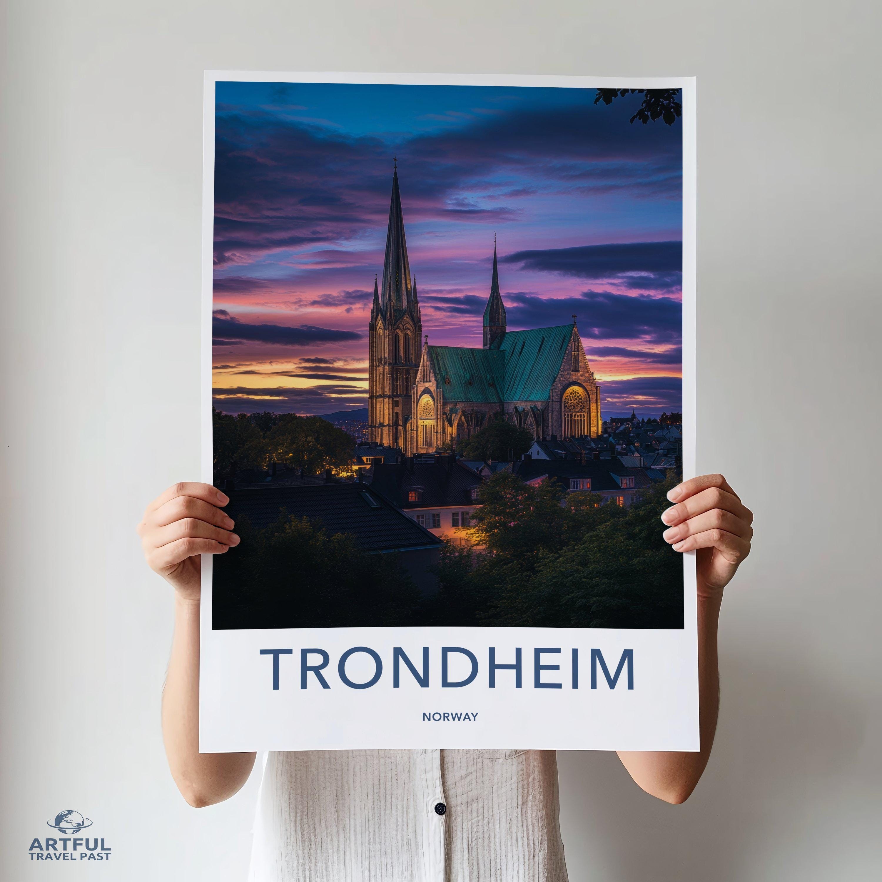 Trondheim Poster - Norway Wall Art