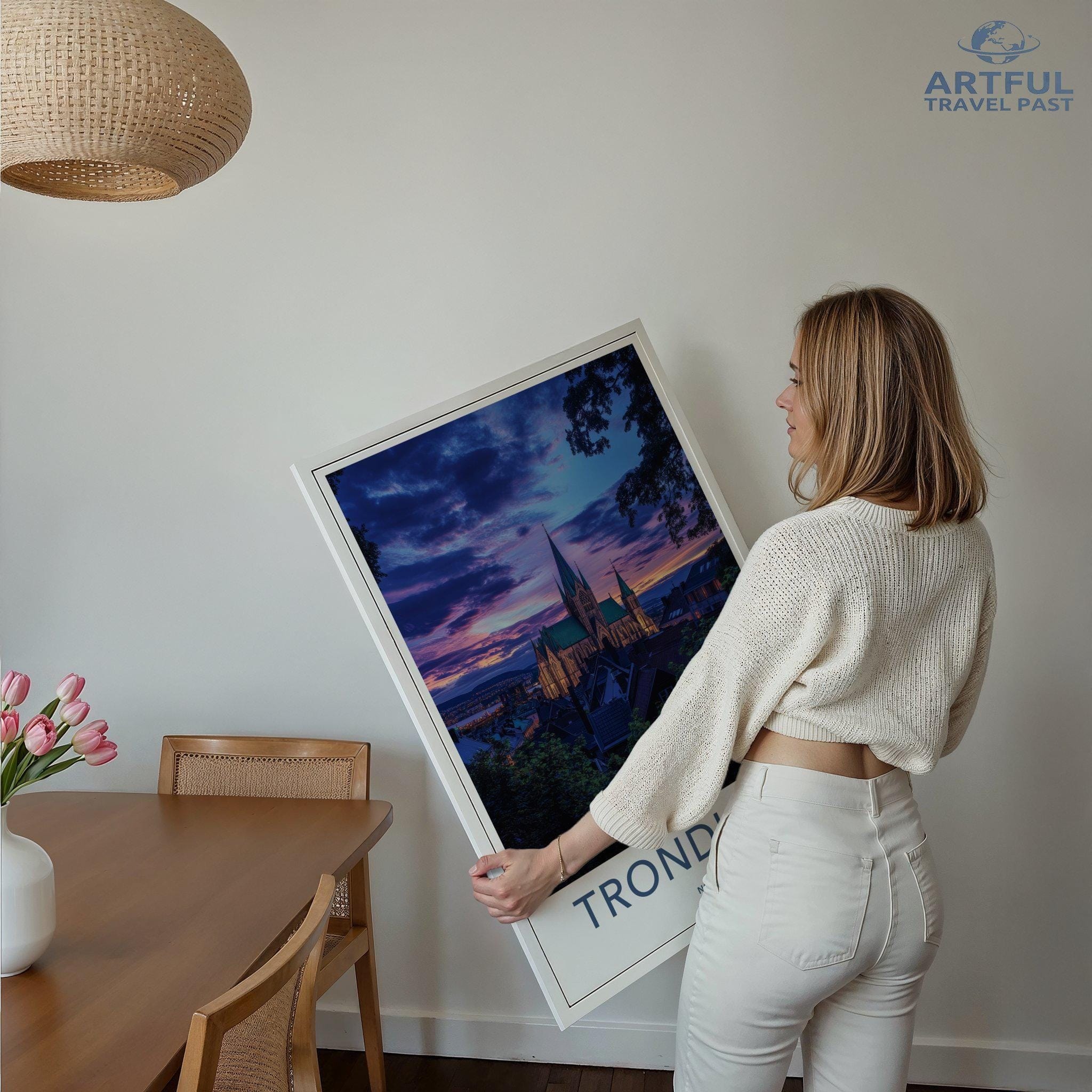 Trondheim Poster - Norway Wall Art