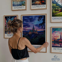 Trondheim Poster - Norway Wall Art