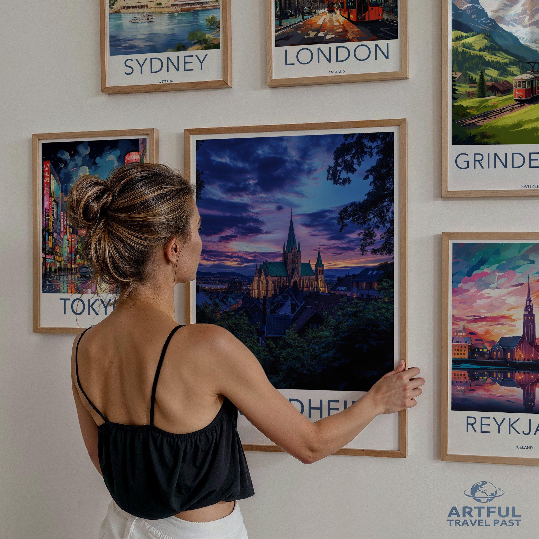 Trondheim Poster - Norway Wall Art