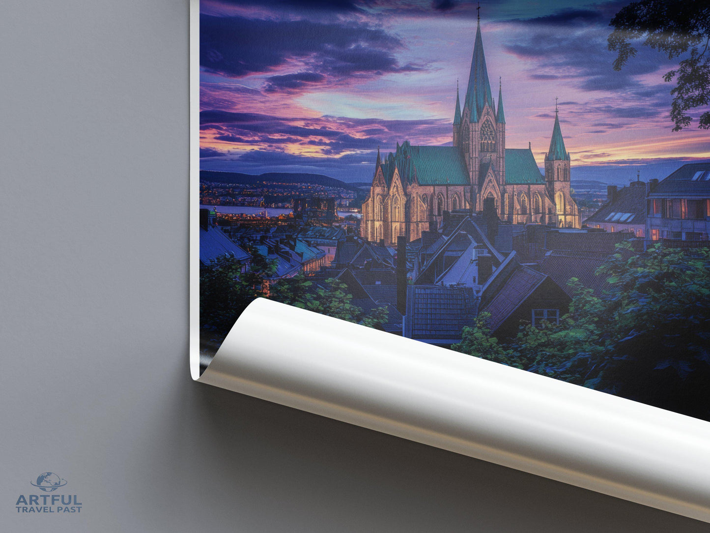 Trondheim Poster - Norway Wall Art