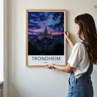 Trondheim Poster - Norway Wall Art