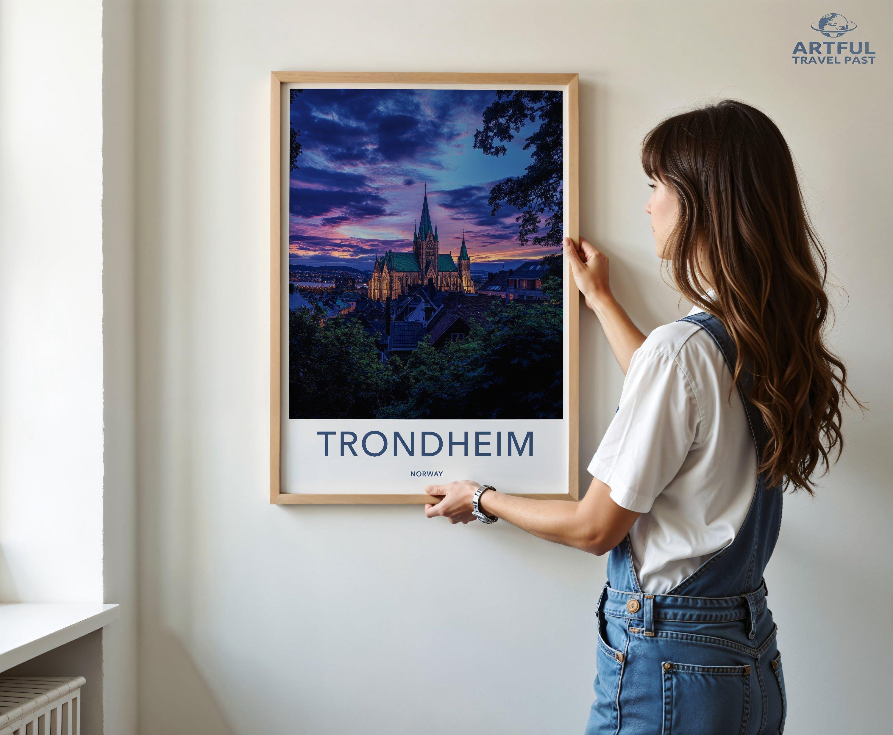 Trondheim Poster - Norway Wall Art