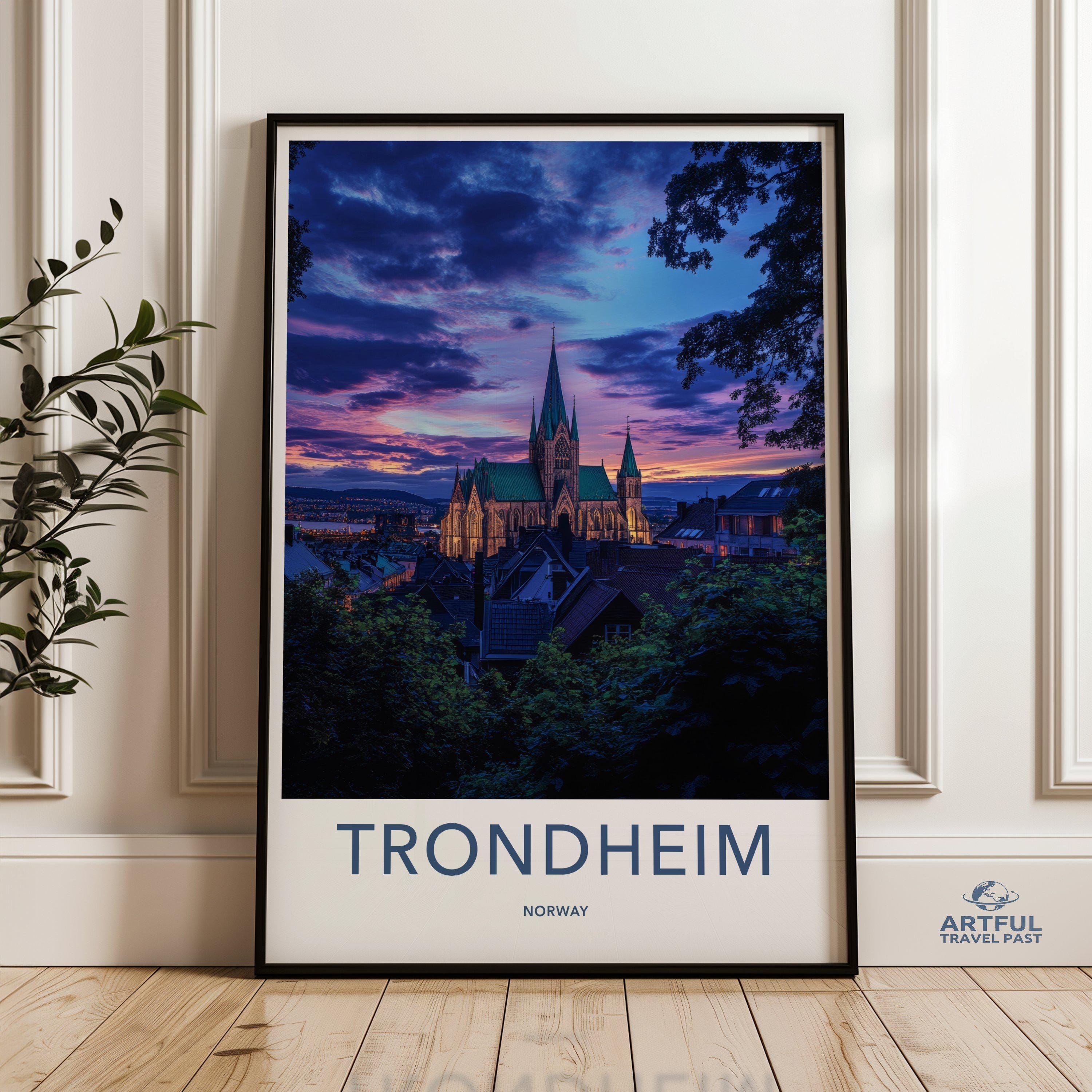 Trondheim Poster - Norway Wall Art