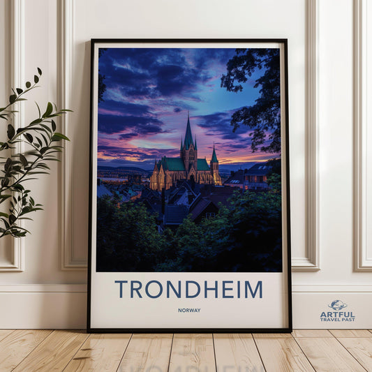 Trondheim Poster - Norway Wall Art
