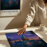 Trondheim Poster - Norway Wall Art