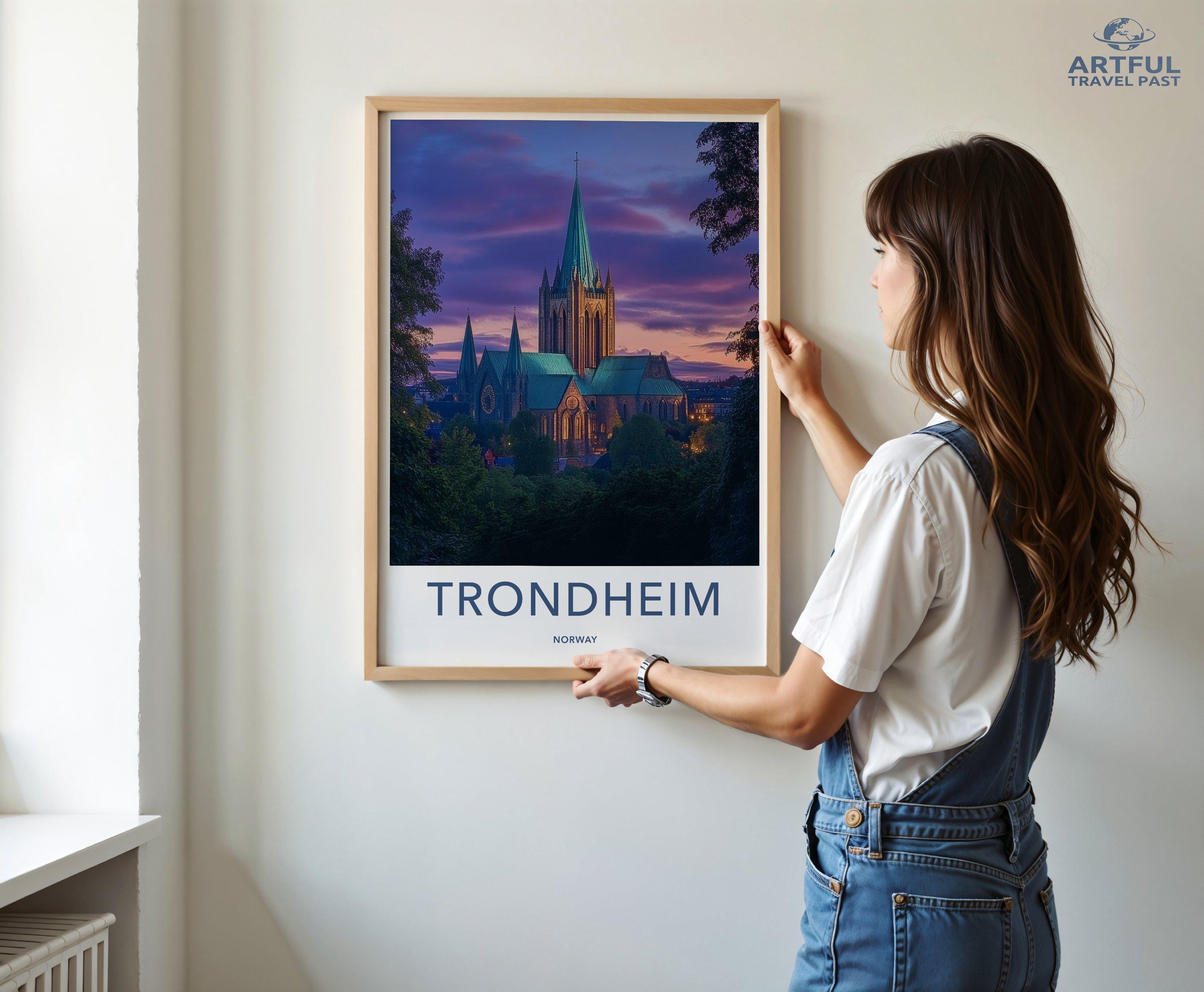 Trondheim Poster - Norway Wall Art