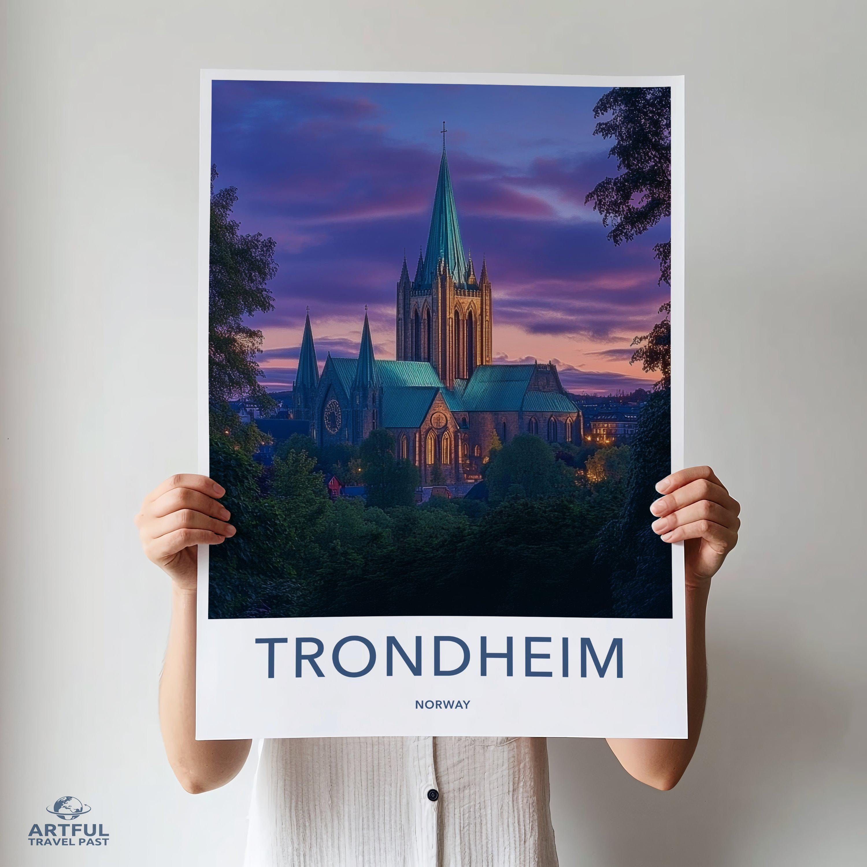 Trondheim Poster - Norway Wall Art