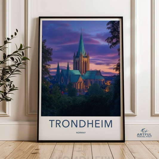 Trondheim Poster - Norway Wall Art