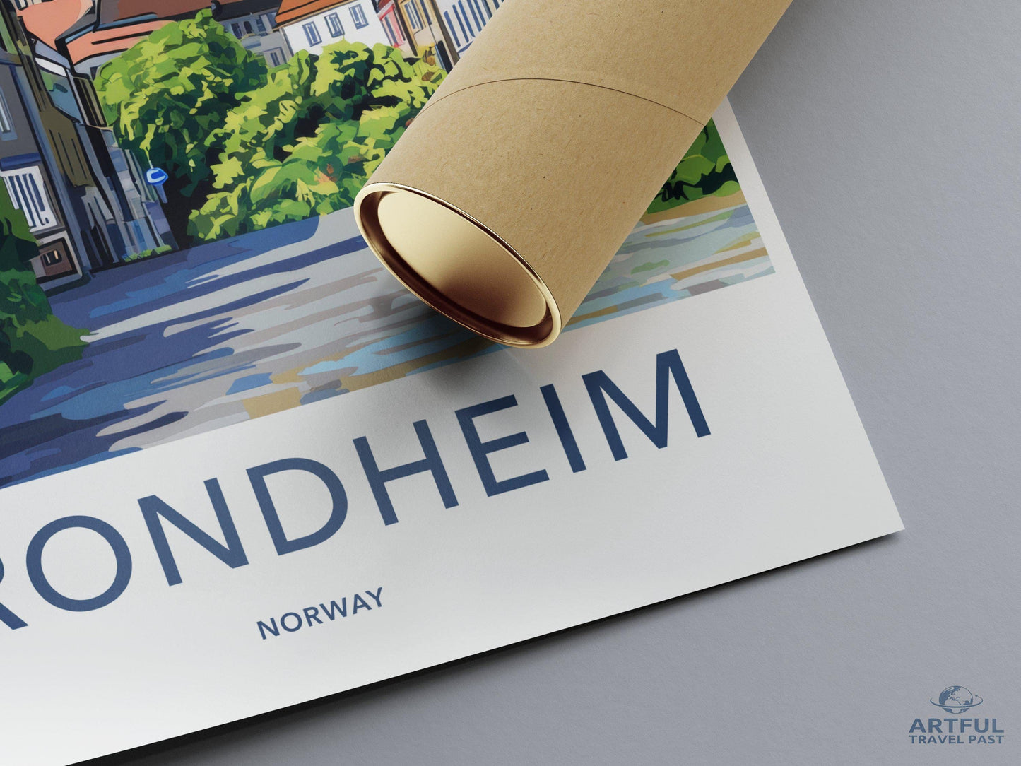 Trondheim Poster | Norway Wall Art | Scandinavia Decor