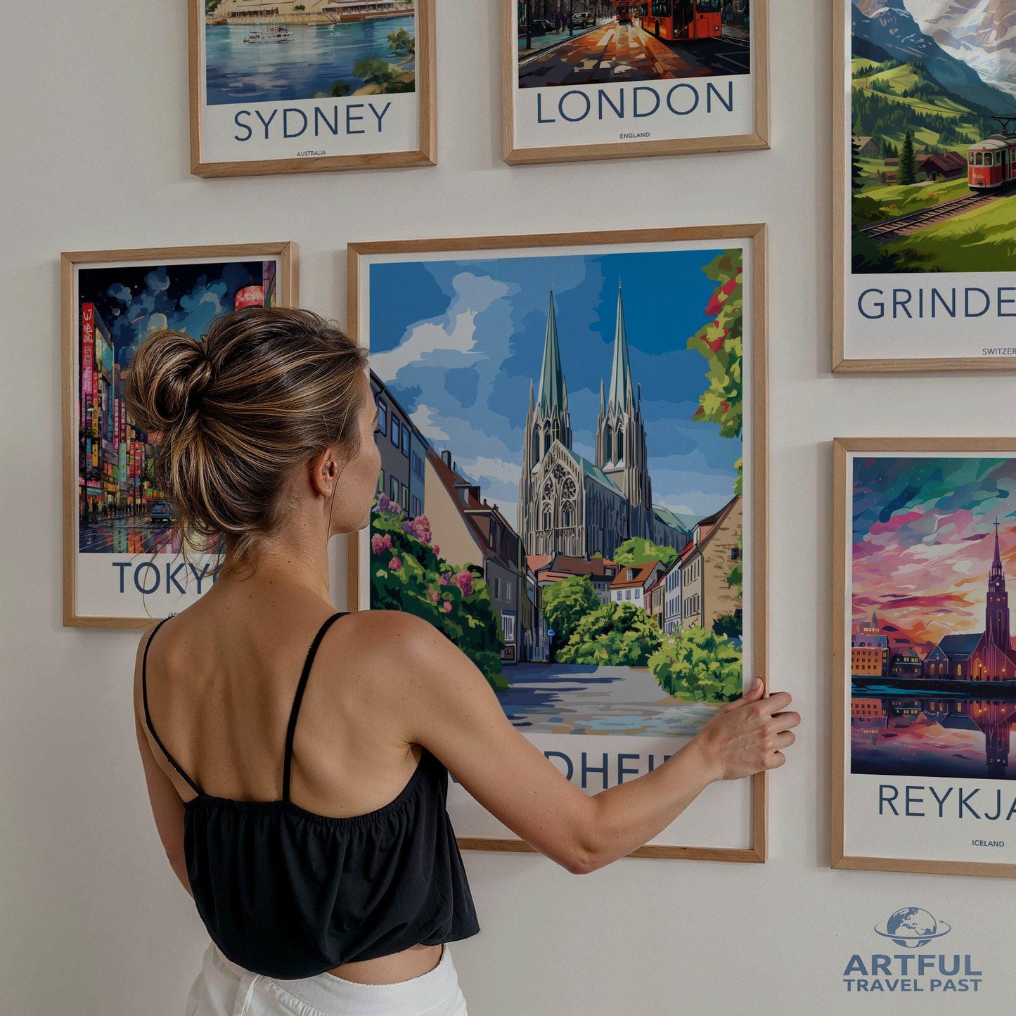 Trondheim Poster | Norway Wall Art | Scandinavia Decor