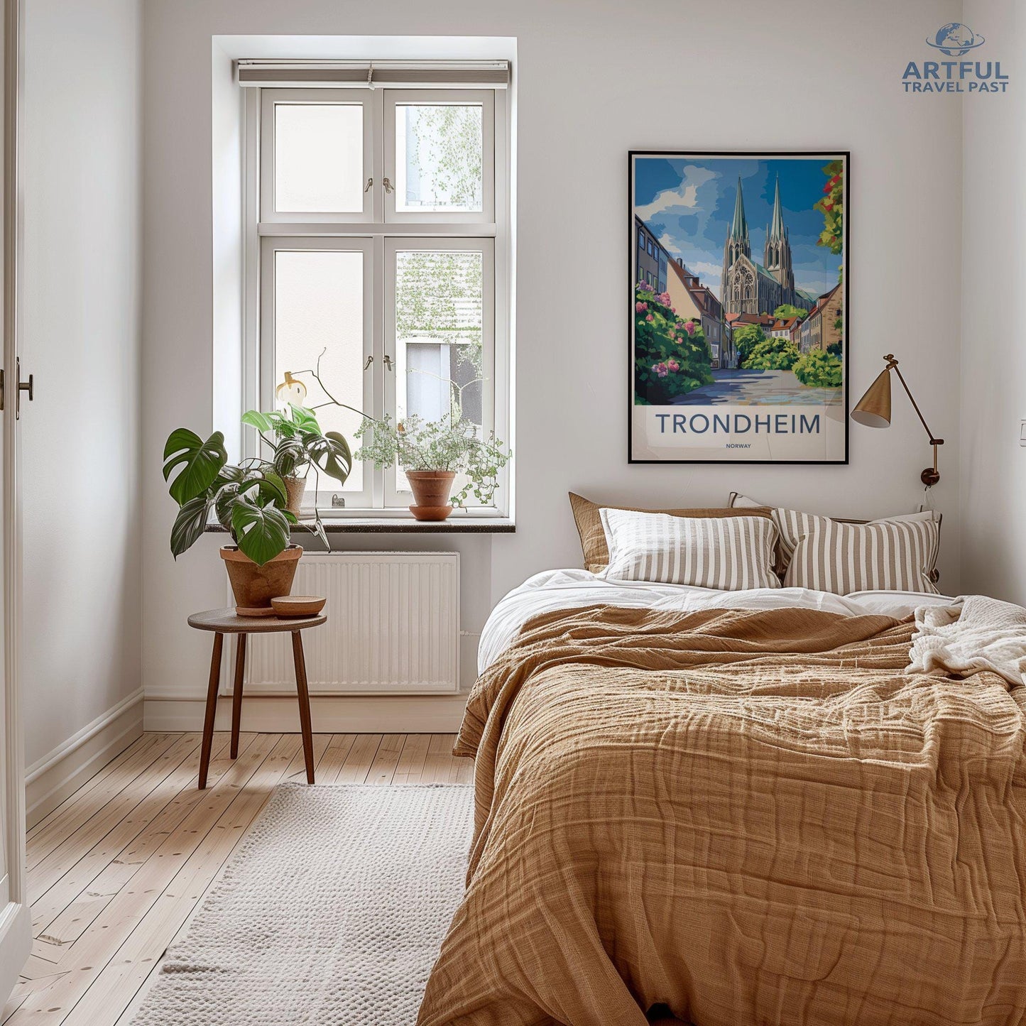 Trondheim Poster | Norway Wall Art | Scandinavia Decor