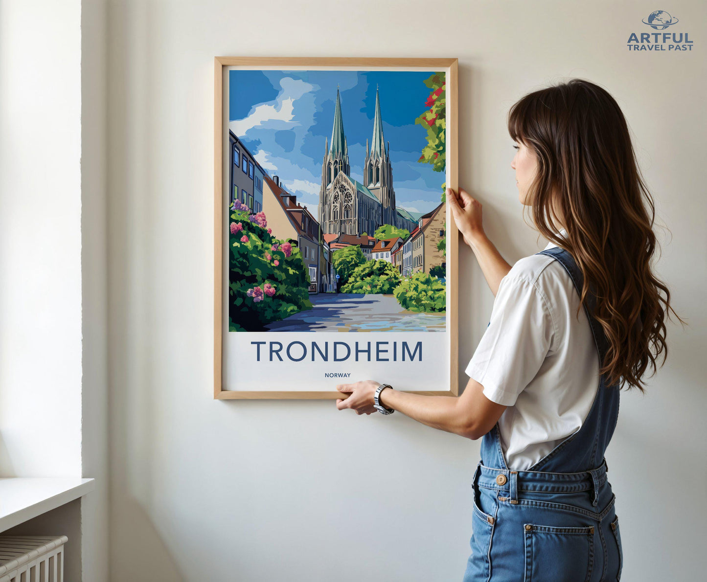 Trondheim Poster | Norway Wall Art | Scandinavia Decor