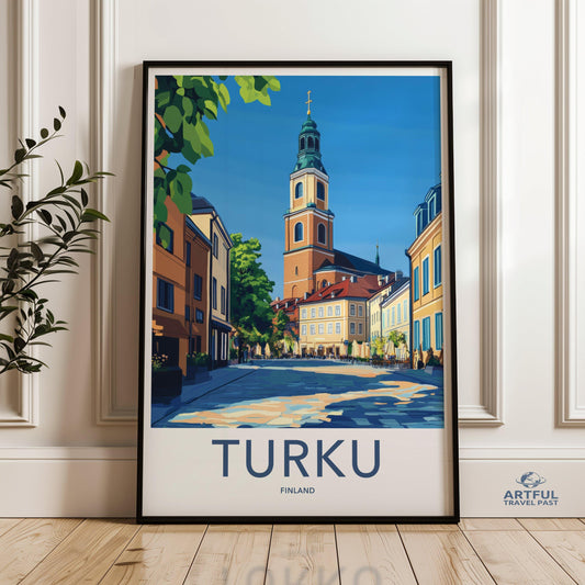 Turku Poster - Finland Wall Art
