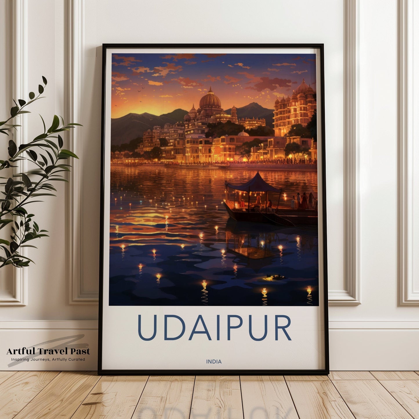 Udaipur Poster | Rajasthan Wall Art | India Decor