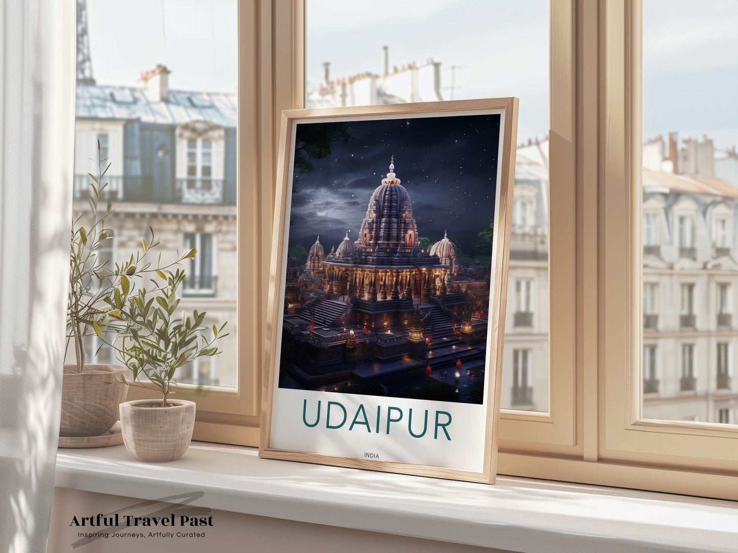Udaipur Poster | Rajasthan Wall Art | India Decor