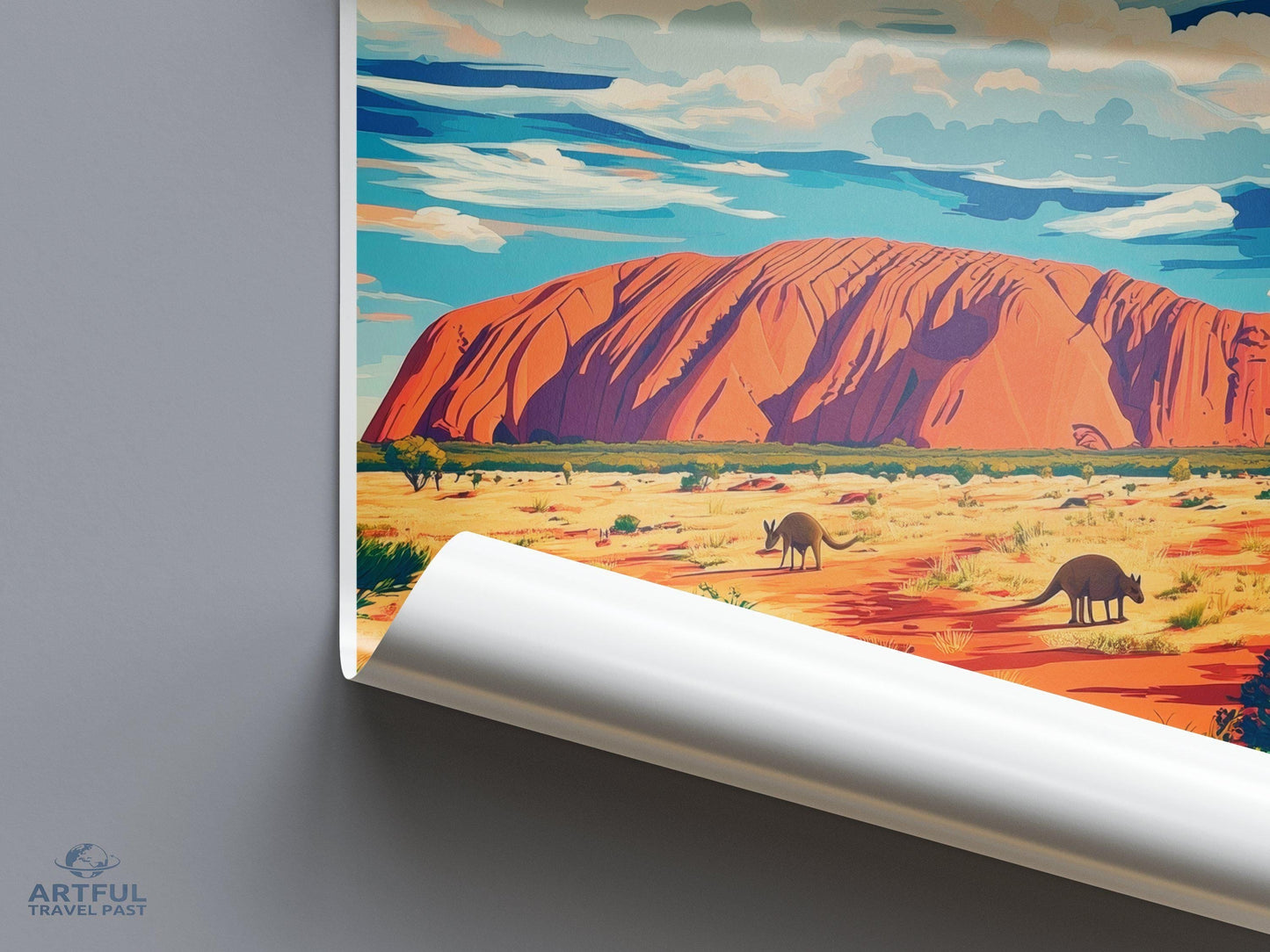 Uluru Kata Tjuta Poster - Australia Wall Art