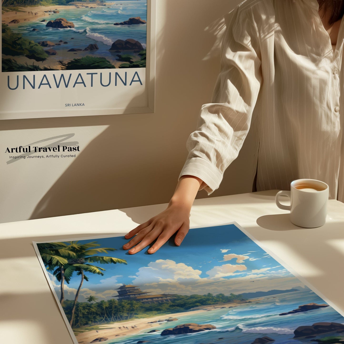Unawatuna Poster | Sri Lanka Wall Art | Asia Decor