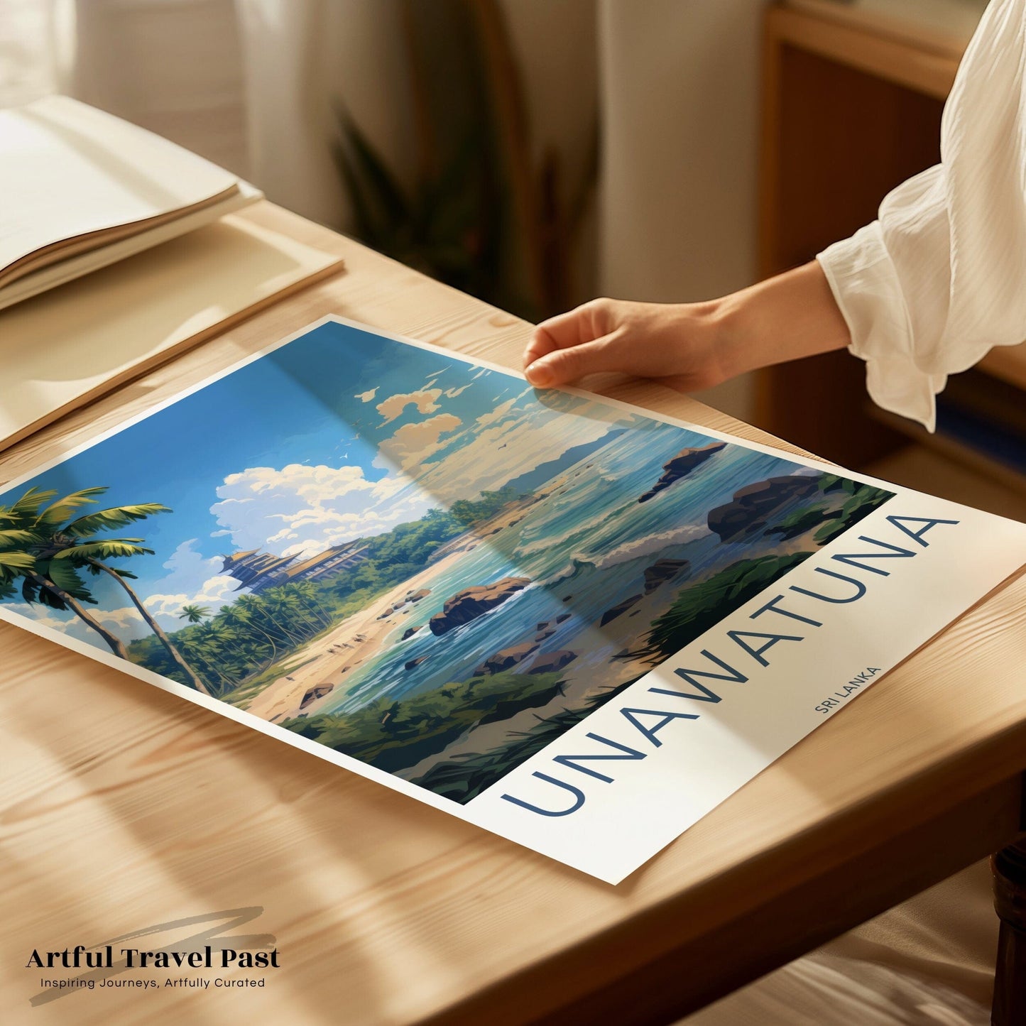 Unawatuna Poster | Sri Lanka Wall Art | Asia Decor