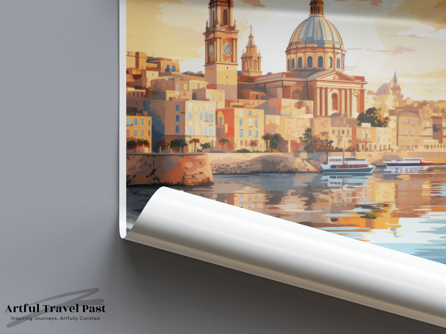 Valletta Poster | Malta Wall Art | Europe Decor