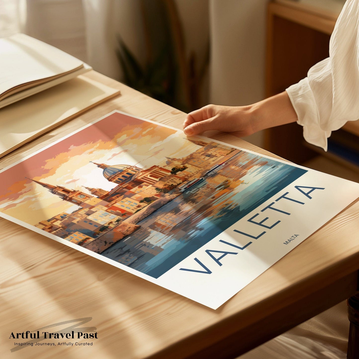 Valletta Poster | Malta Wall Art | Europe Decor