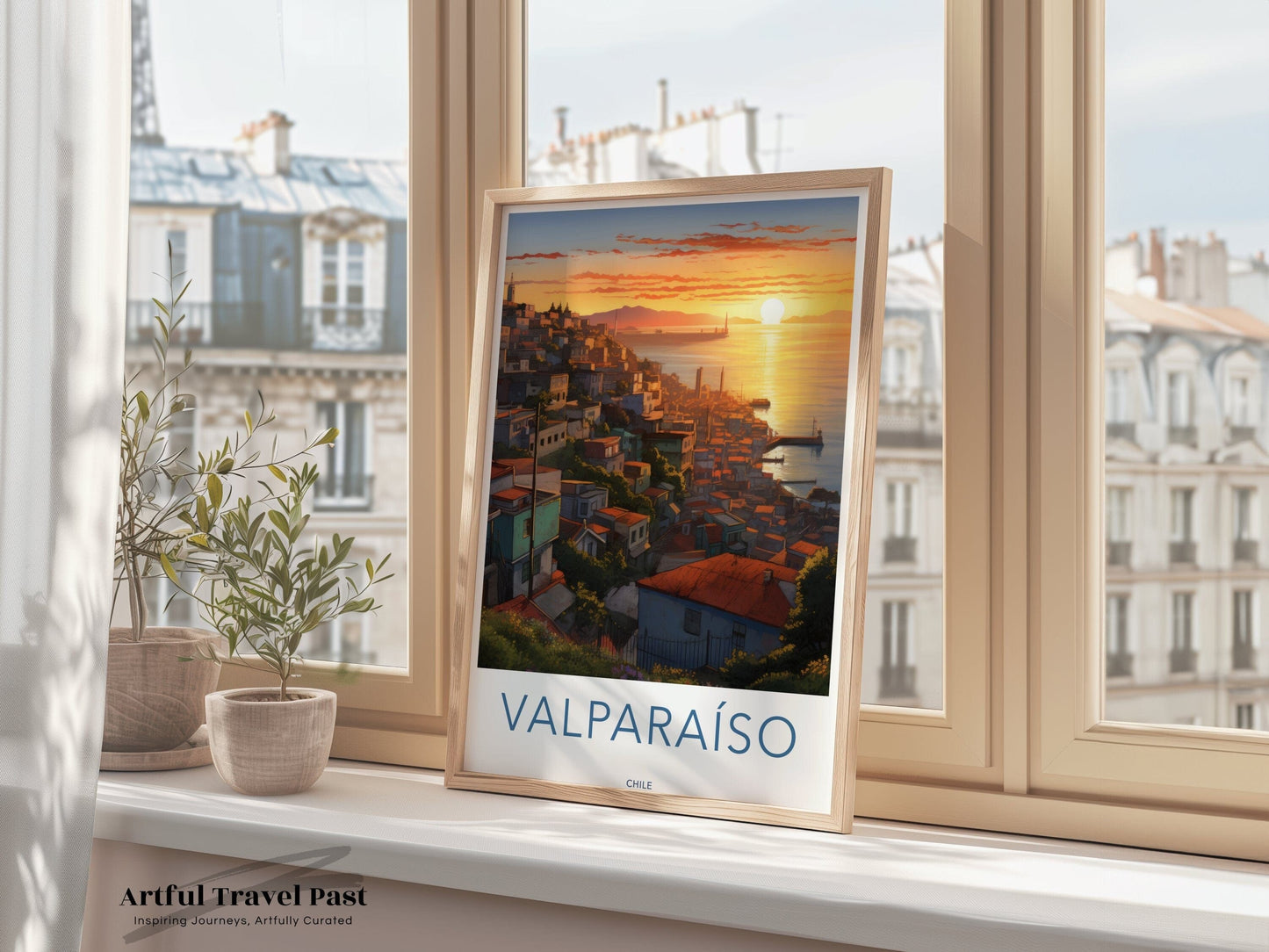 Valparaíso Poster | Chile Wall Art | South America Decor