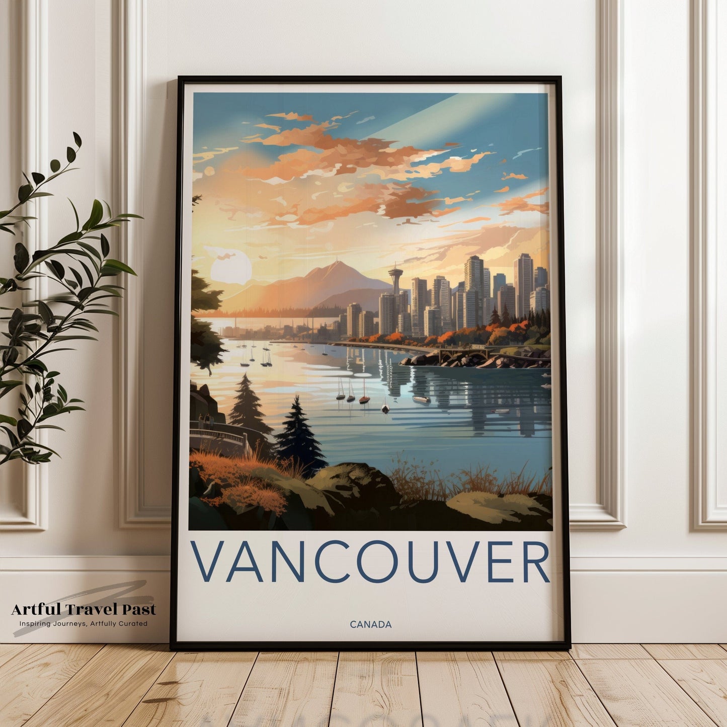 Vancouver Poster | British Columbia Wall Art | Canada Decor