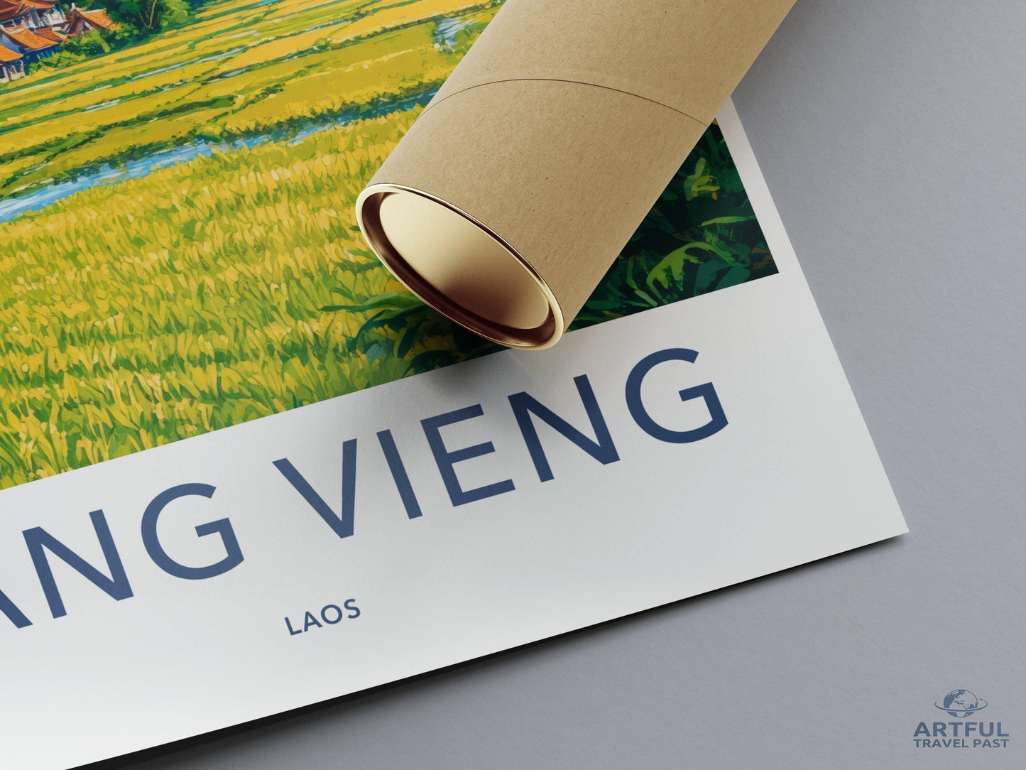 Vang Vieng Poster - Laos Wall Art