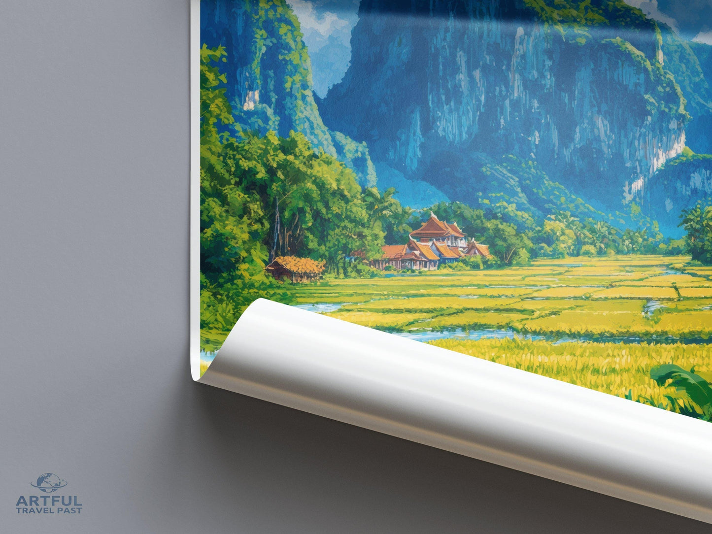 Vang Vieng Poster - Laos Wall Art