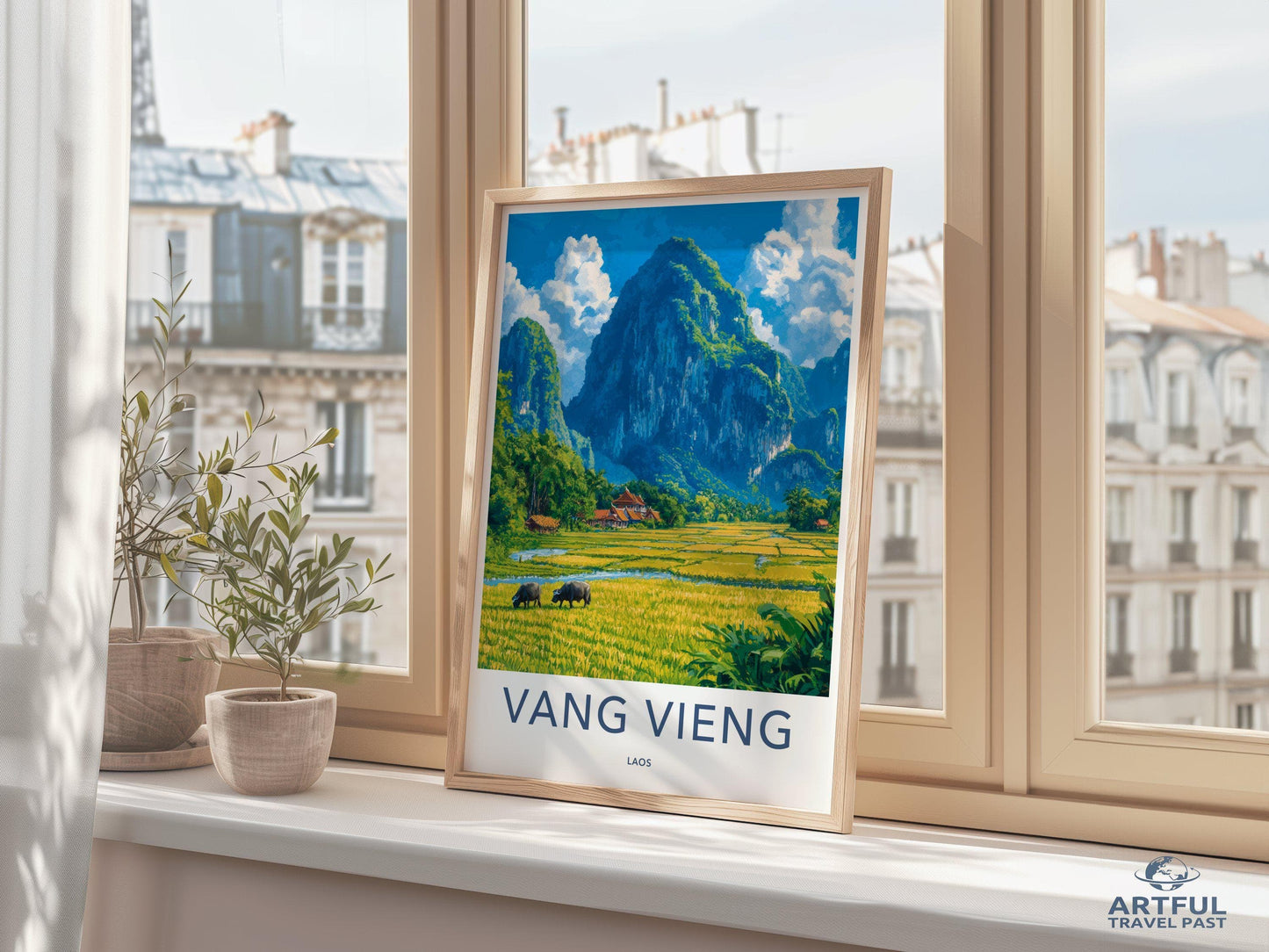 Vang Vieng Poster - Laos Wall Art