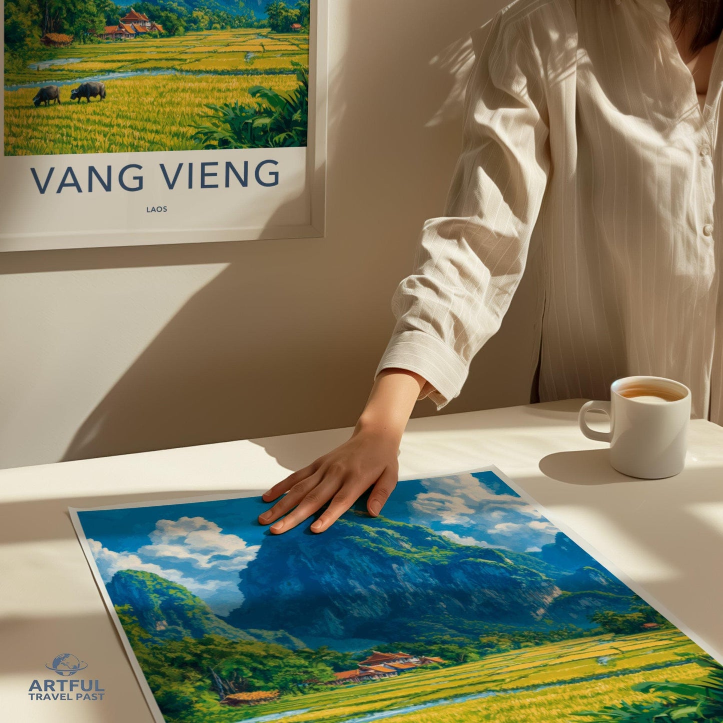 Vang Vieng Poster - Laos Wall Art