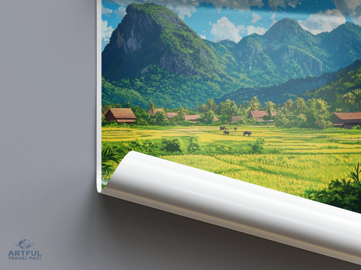 Vang Vieng Poster - Laos Wall Art