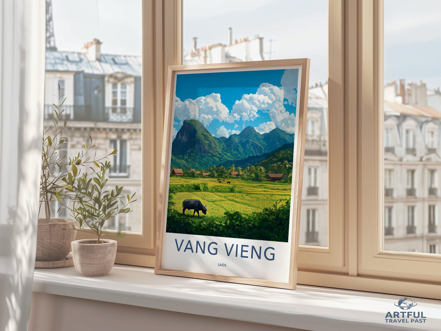 Vang Vieng Poster - Laos Wall Art