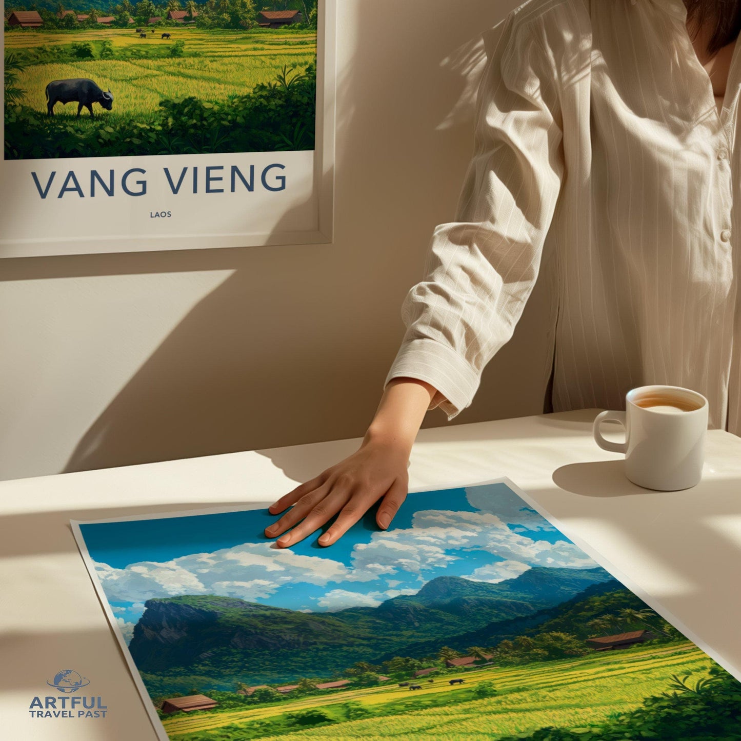 Vang Vieng Poster - Laos Wall Art