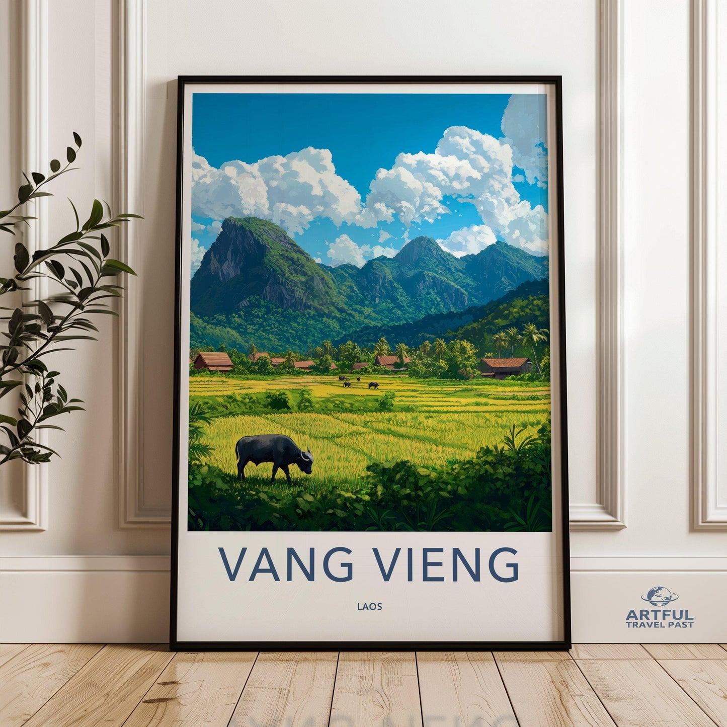 Vang Vieng Poster - Laos Wall Art
