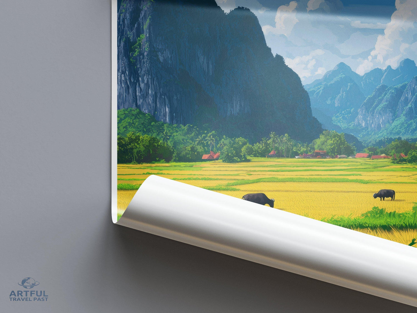 Vang Vieng Poster - Laos Wall Art