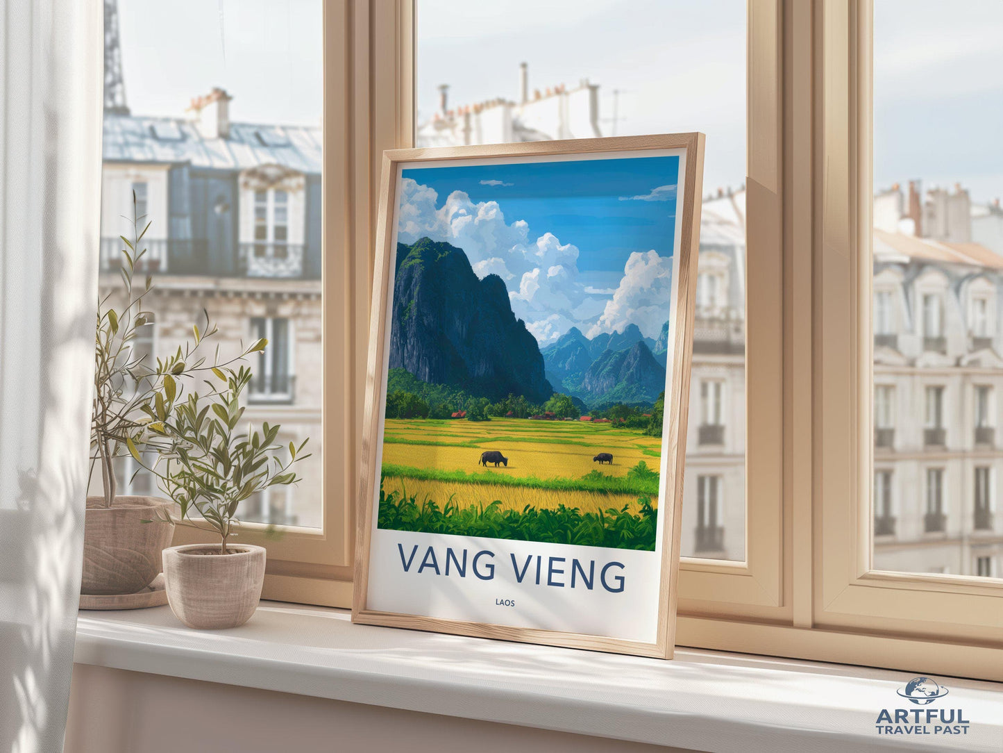 Vang Vieng Poster - Laos Wall Art