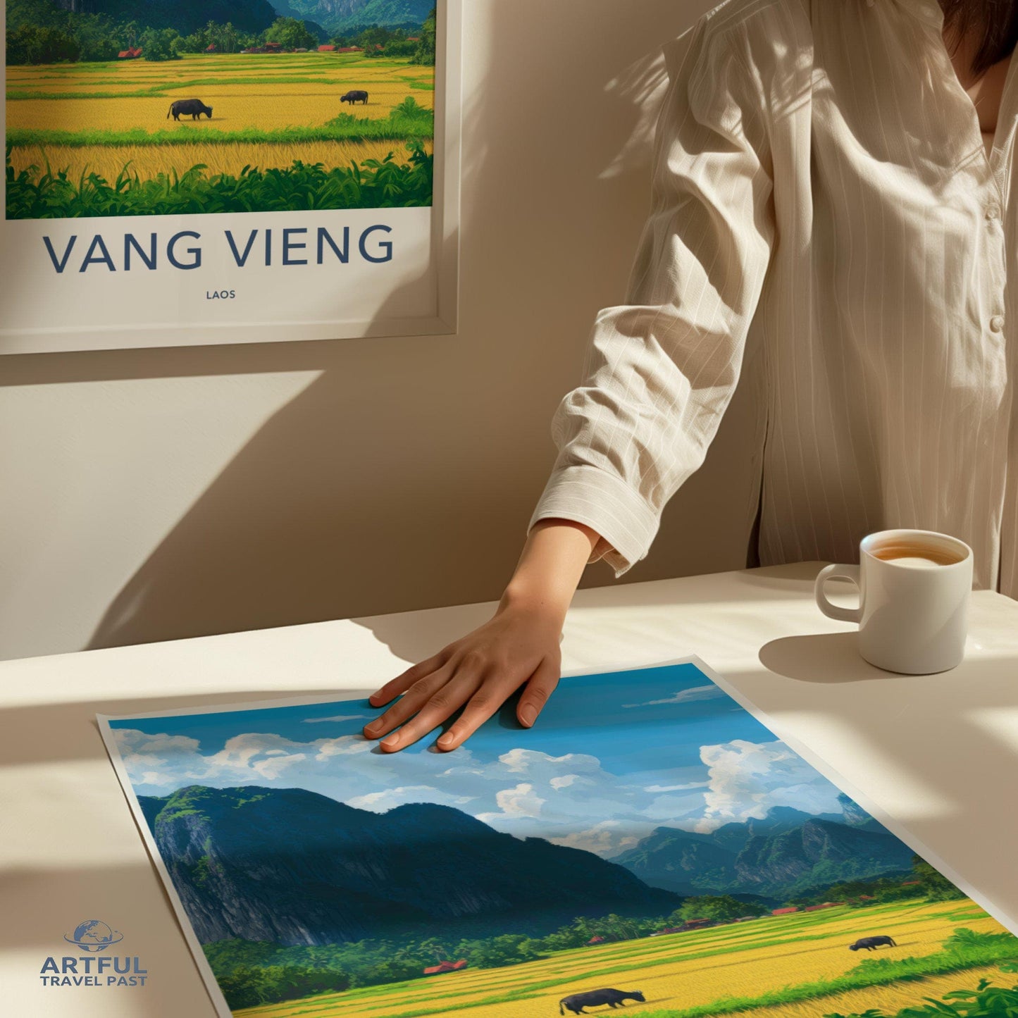 Vang Vieng Poster - Laos Wall Art
