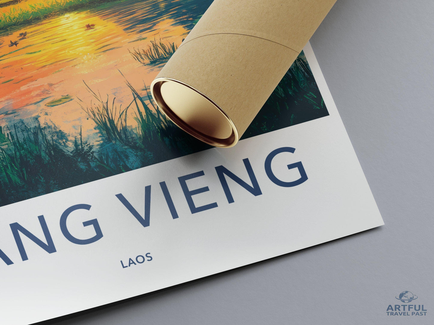 Vang Vieng Poster - Laos Wall Art