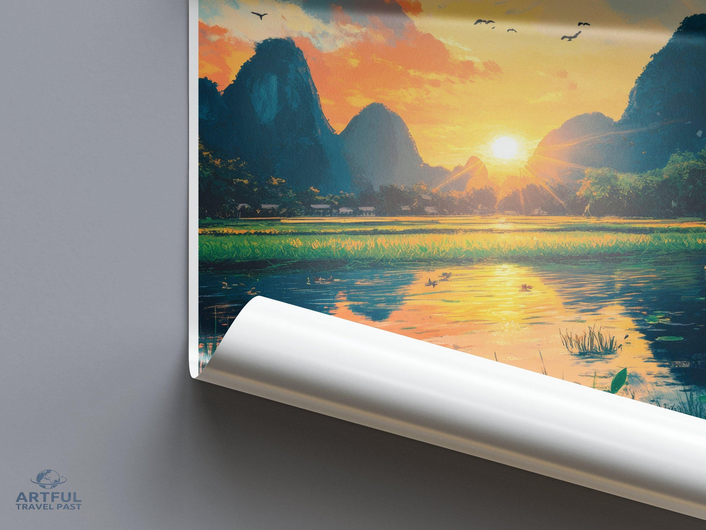 Vang Vieng Poster - Laos Wall Art