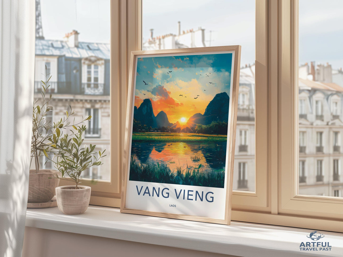 Vang Vieng Poster - Laos Wall Art