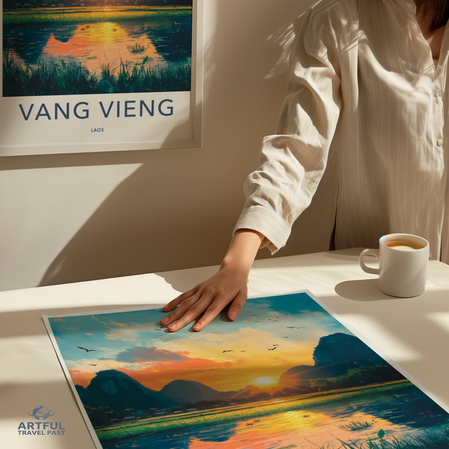 Vang Vieng Poster - Laos Wall Art
