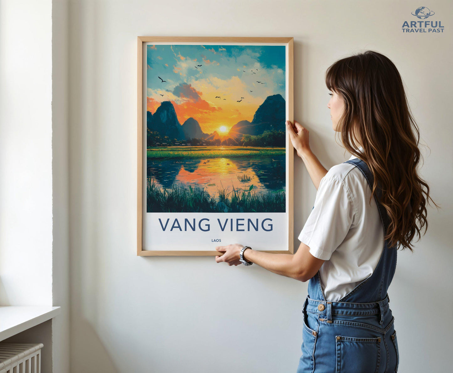 Vang Vieng Poster - Laos Wall Art