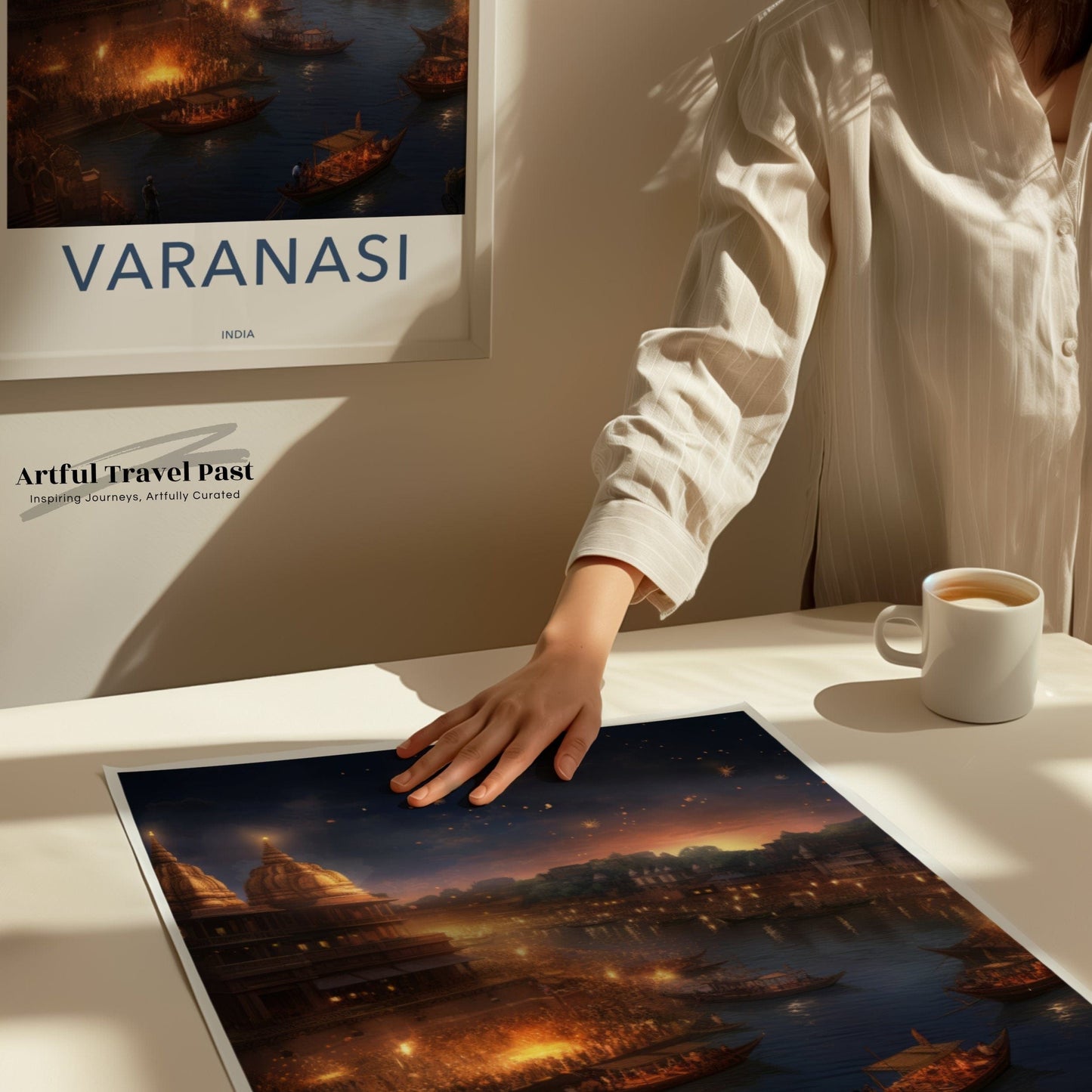 Varanasi Poster | Uttar Pradesh Wall Art | India Decor