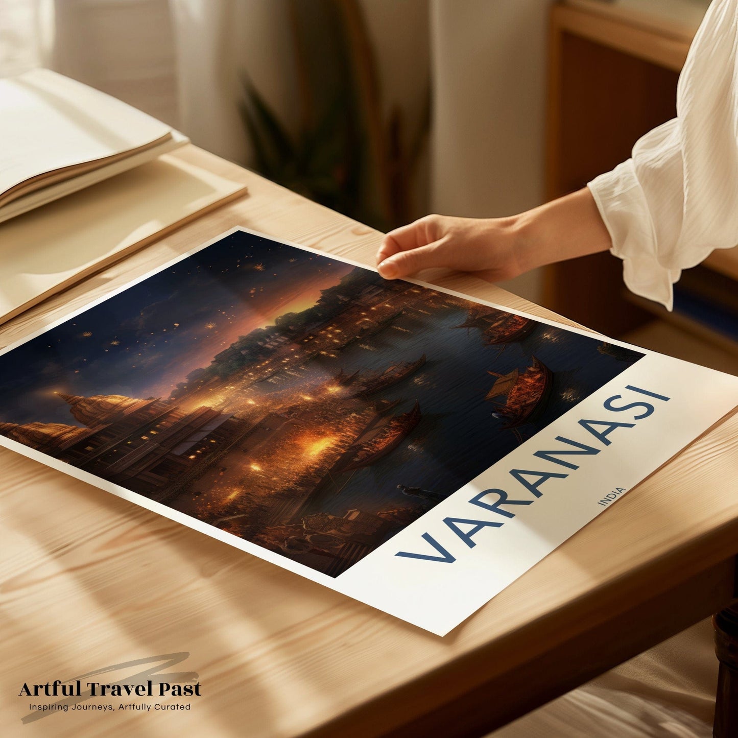 Varanasi Poster | Uttar Pradesh Wall Art | India Decor