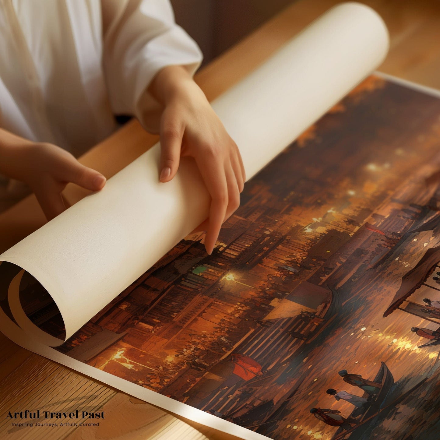 Varanasi Poster | Uttar Pradesh Wall Art | India Decor