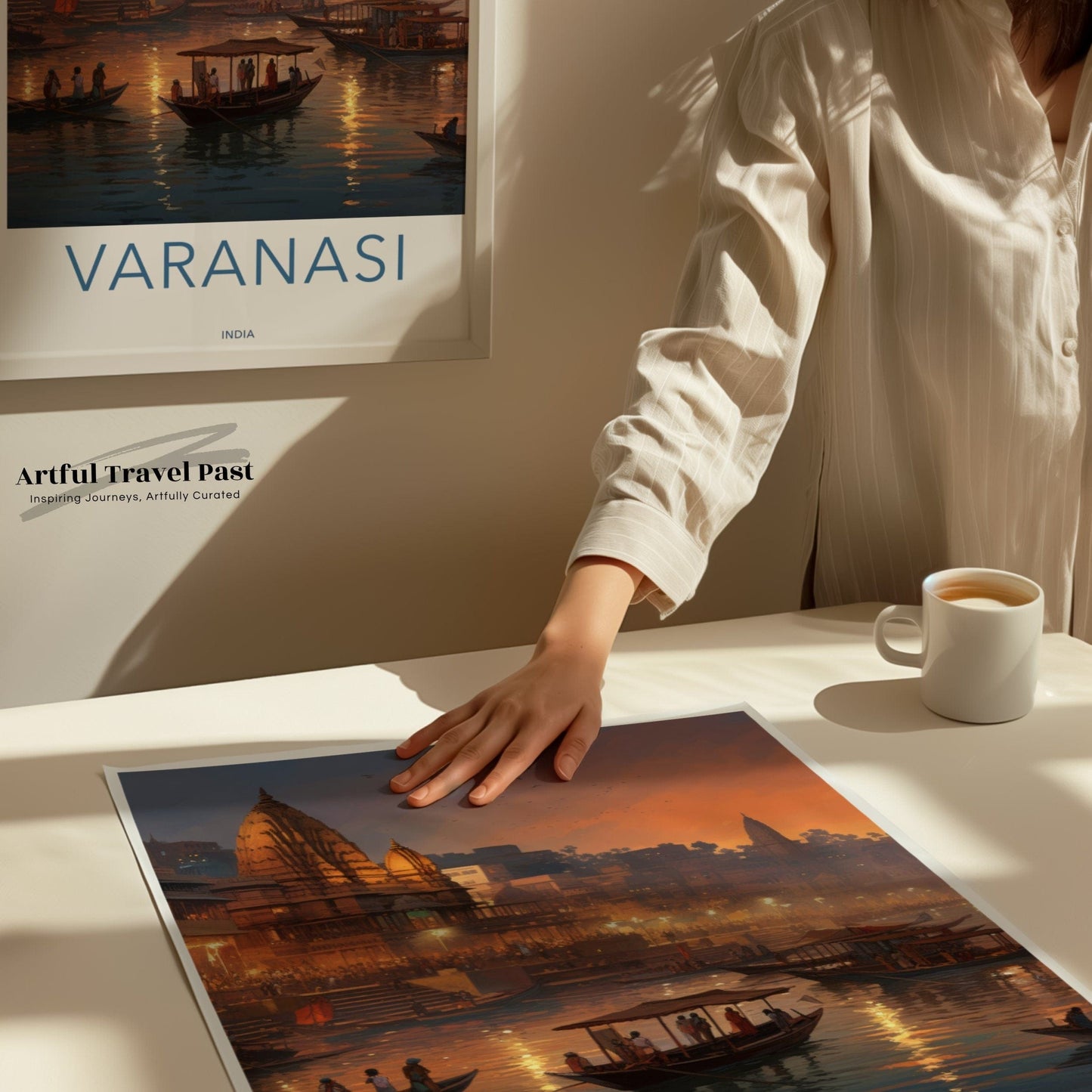 Varanasi Poster | Uttar Pradesh Wall Art | India Decor