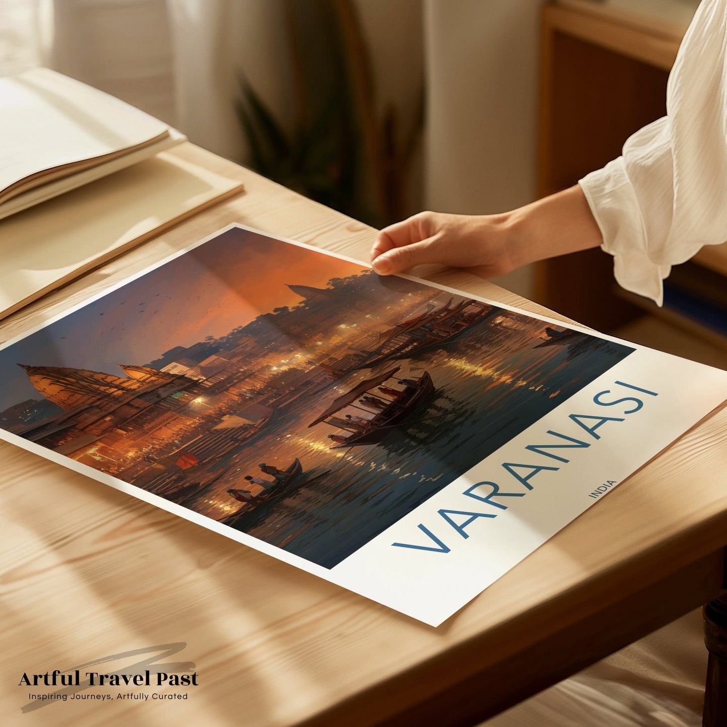 Varanasi Poster | Uttar Pradesh Wall Art | India Decor