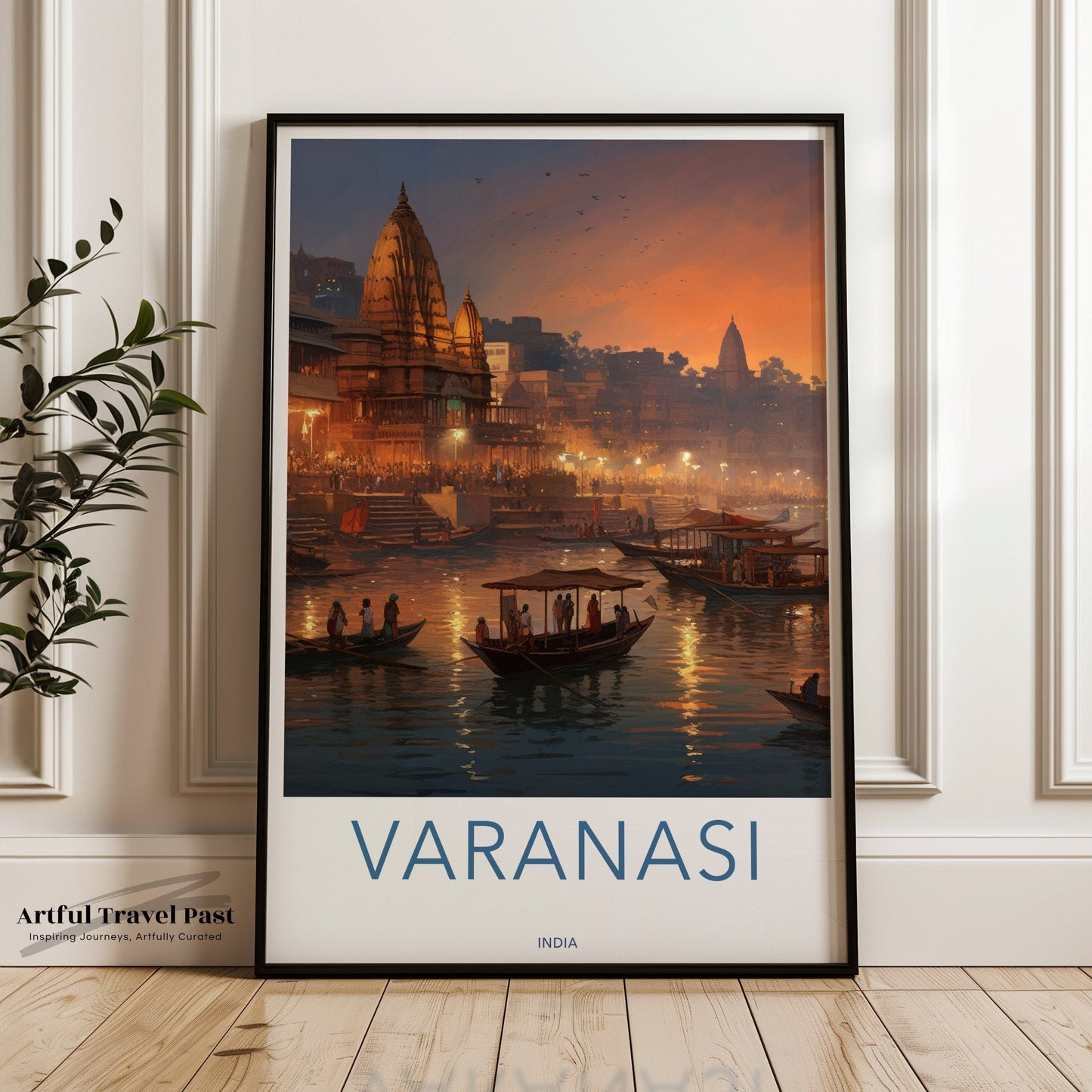 Varanasi Poster | Uttar Pradesh Wall Art | India Decor