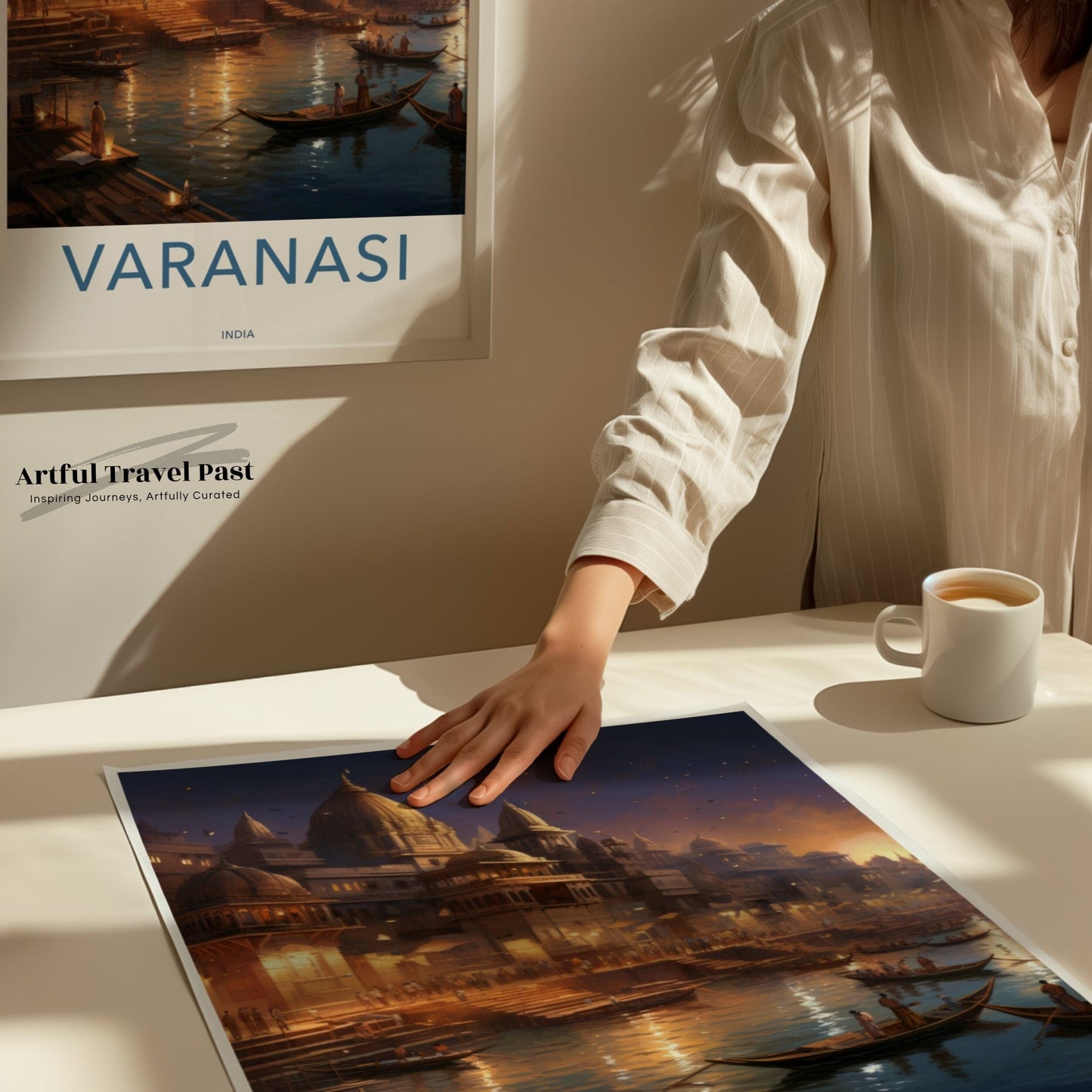 Varanasi Poster | Uttar Pradesh Wall Art | India Decor
